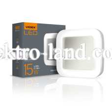 Светодиодный светильник ART IP65 квадратный VIDEX 15W 5000K влагозащищенный VL-BHFS-155 белый